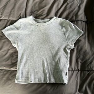 Light Gray cropped top
